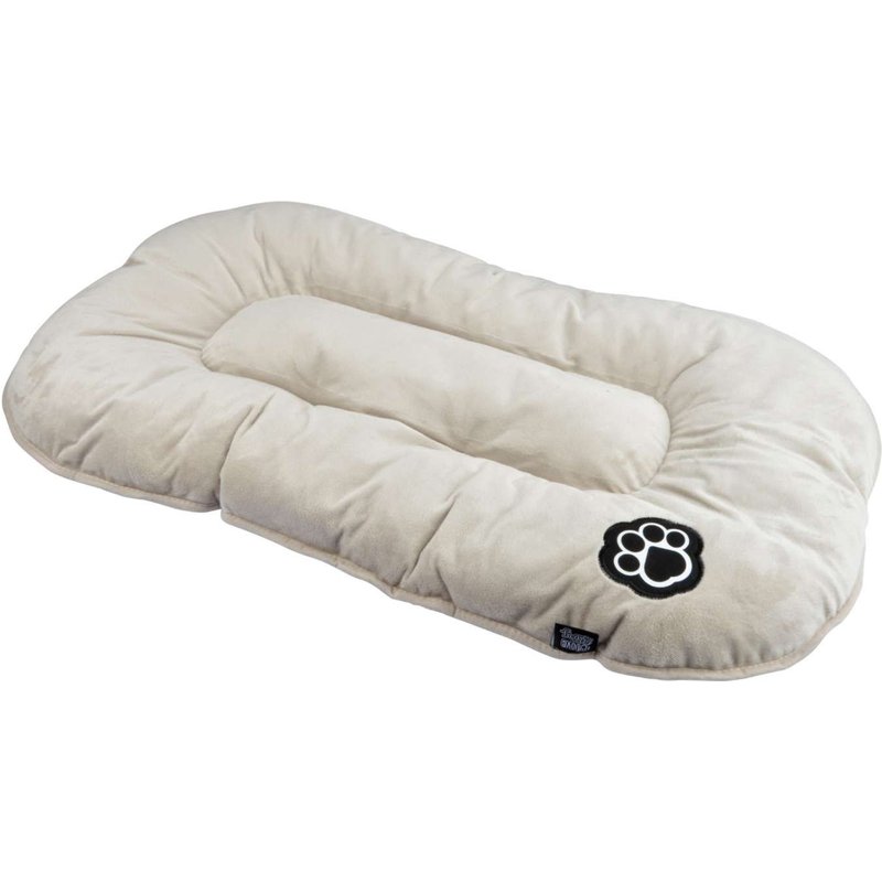 Coussin Réversible Iron Pour Chien Et Chat - Beige Et Marron - Long 87 Cm