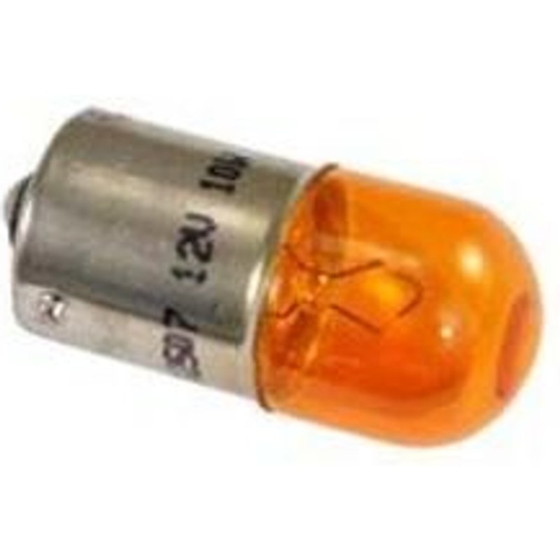 Ampoule BA15S clignotant 12V 10W- Orange