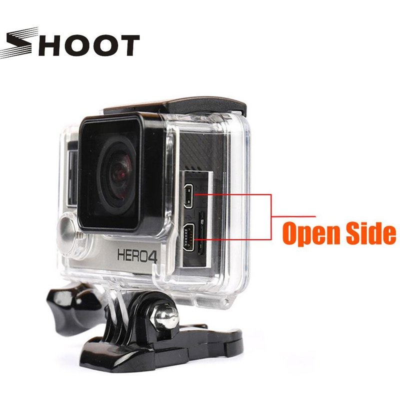 CNYO® SHOOT Standard Côté Ouvert Étui de Protection pour GoPro Hero 4 3+ Action Caméra Squelette Protecteur Pour GoPro Hero 4 Caméra Accessoire