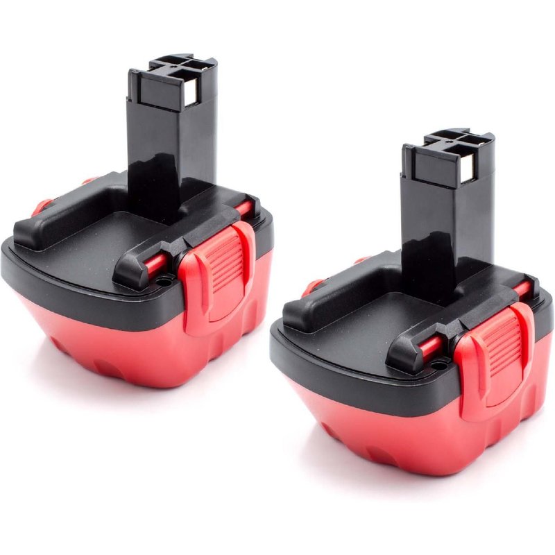 vhbw 2x Batteries compatible avec Bosch Exact 12, Exact 700, 23612, 32612, 3360K, 3455, 22612, 3360 outil électrique (1500 mAh, NiMH, 12 V)