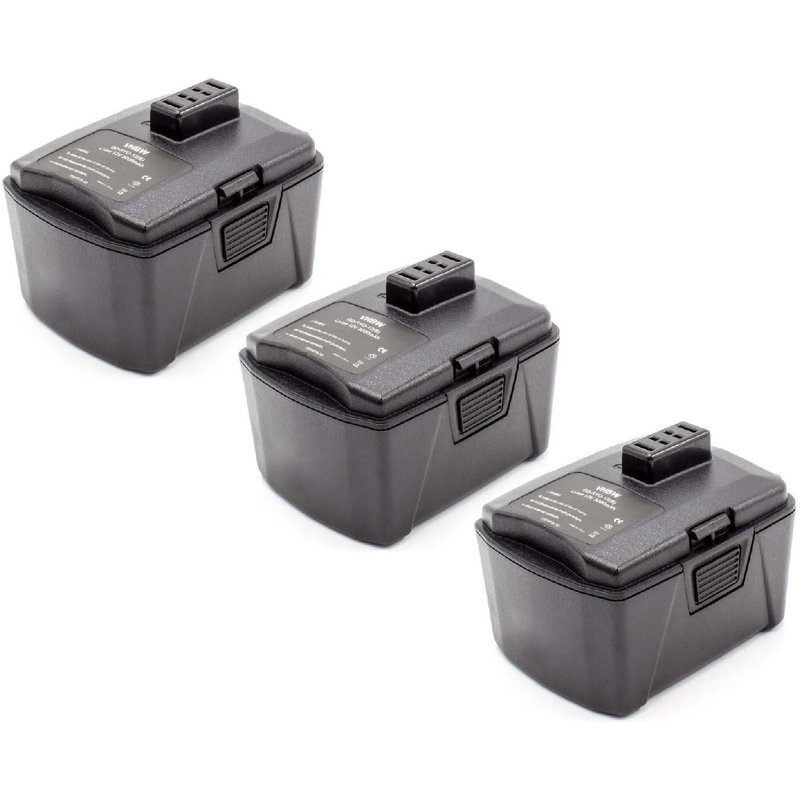 vhbw 3x Li-Ion batterie 3000mAh (12V) pour outil électrique outil Powertools Tools Ryobi LSD-1201PB, LSD-1202PB
