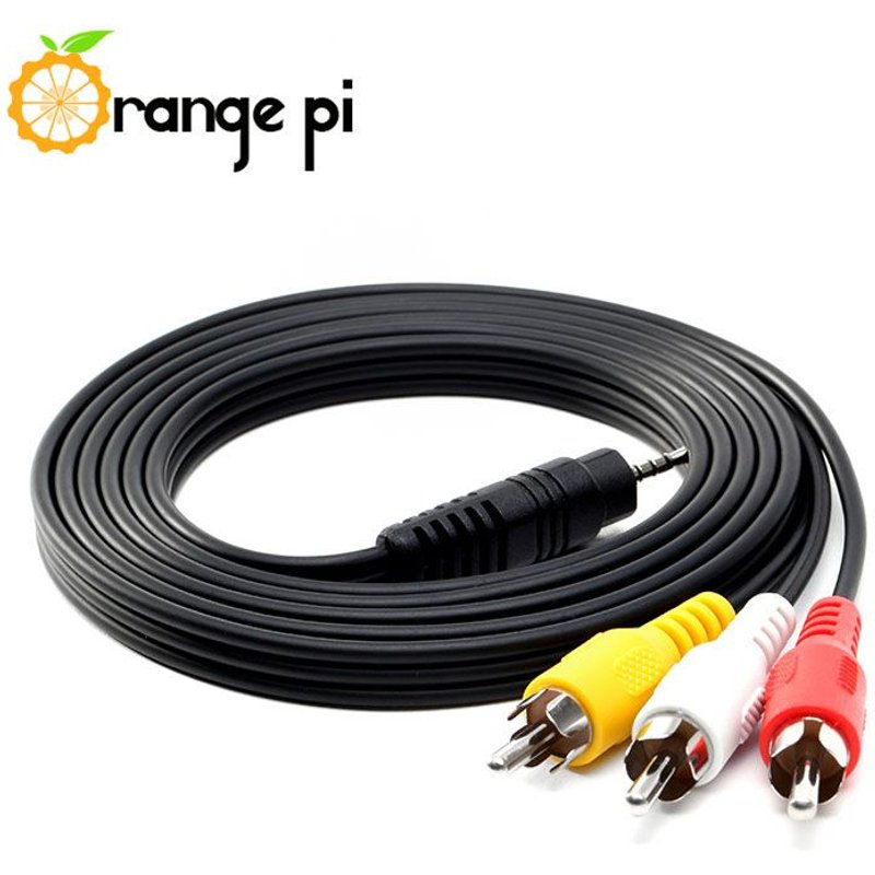 CNYO® Orange Pi 70 CM/2FT 3.5 MM Jack à 3 RCA Fiche Mâle Adaptateur Audio Convertisseur Vidéo AV Câble