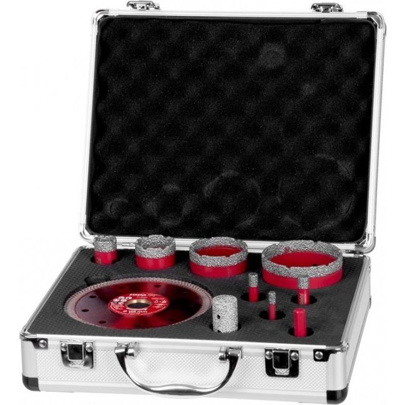 Couronnes diamantées, M14, jeu de 10 pièces, 6-8-10-20-35-50-68 mm, disque, Strend Pro Premium