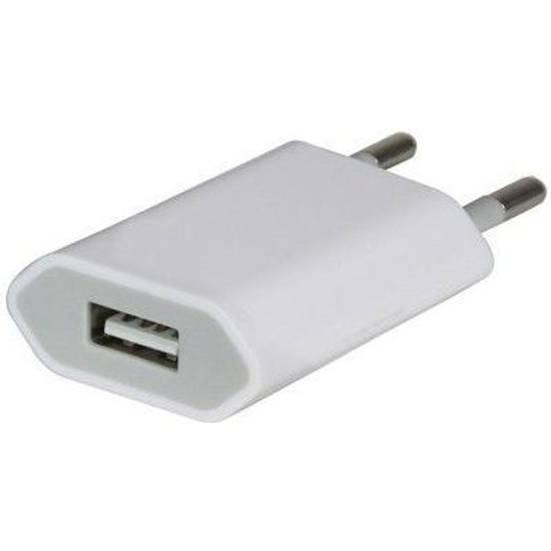 Chargeur Secteur Adaptateur Usb Blanc Iphone 3g 3gs 4 4s 5 Smartphones Universel - Yonis