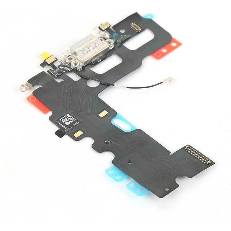 Pour Iphone 7 4.7 Chargeur Dock Connector Blanc Nappe Flex Câble Avec Microphone