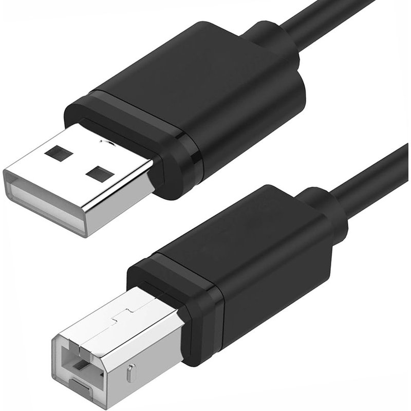 Câble d'Imprimante USB-A vers USB-B mâle à mâle Noir 5M pour HP Envy Inspire 7924e - Visiodirect-