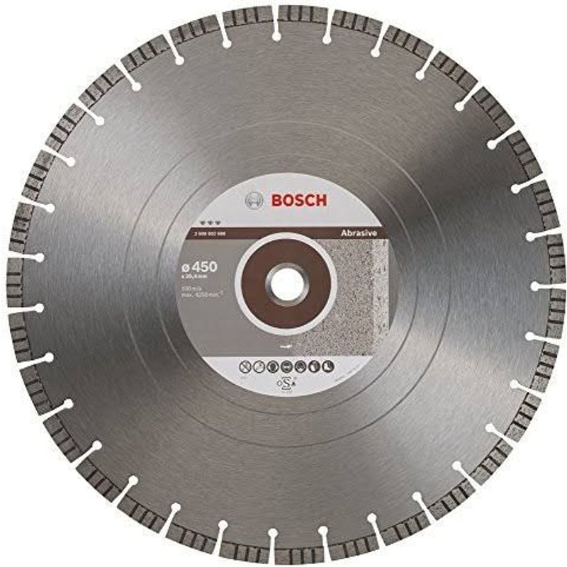 Bosch 2608602688 Disque à tronçonner diamanté best for abrasive 450 x 25,40 x 3,6 x 12 mm