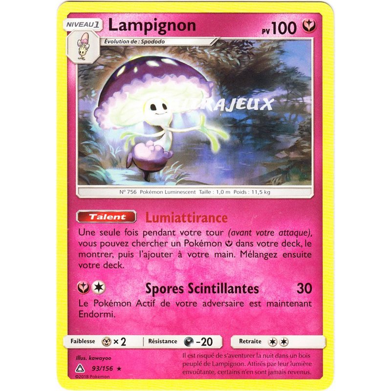 Pokémon - 93-R/156 - Lampignon - Reverse