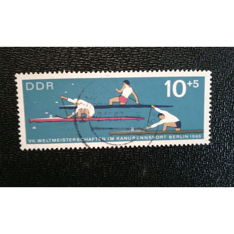 Timbre Allemagne Rda ( Yt 903 ) 1966 Course De Canoë Simple Pour Hommes