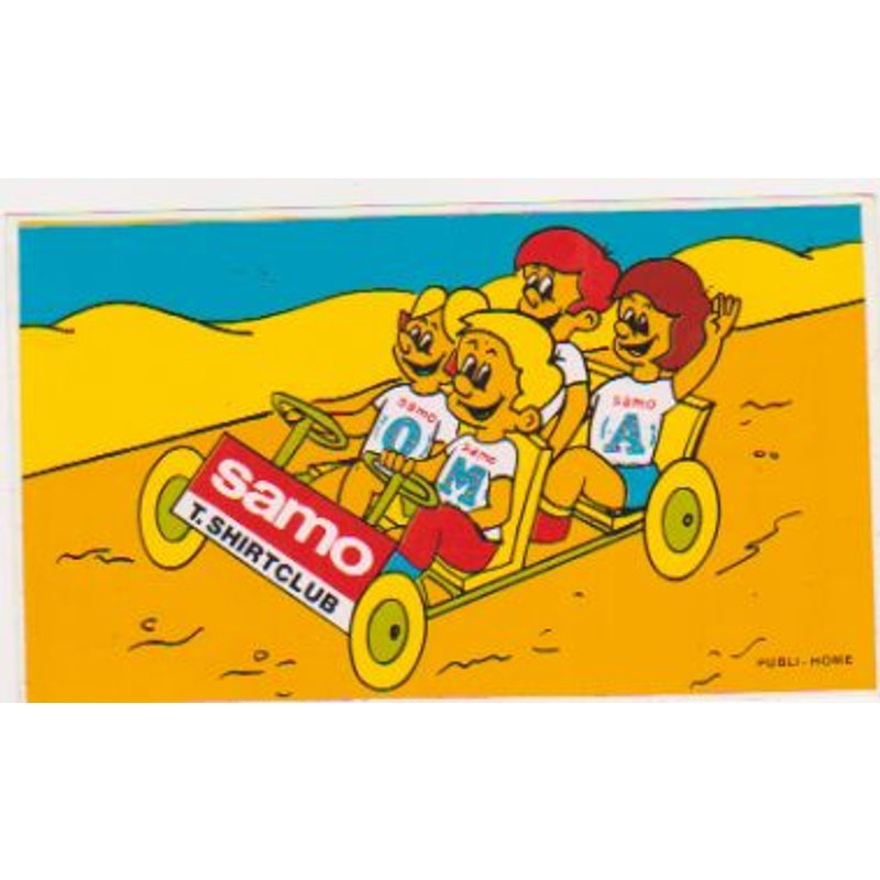Autocollant Samo T Shirt Club ( 13 X 8 Cm )