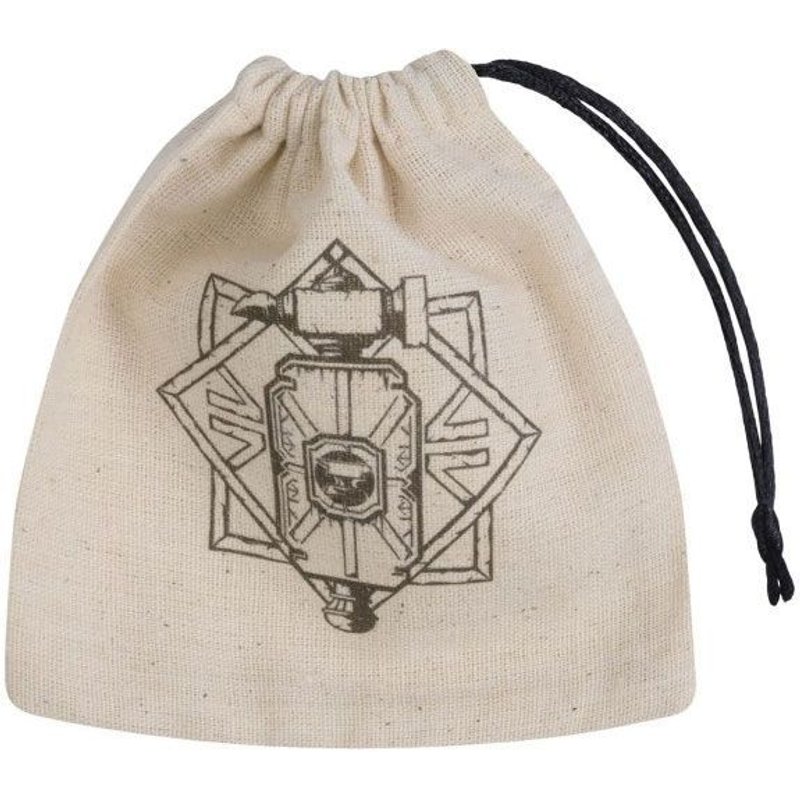 Dwarven Sac À Dés Basic Beige & Noir