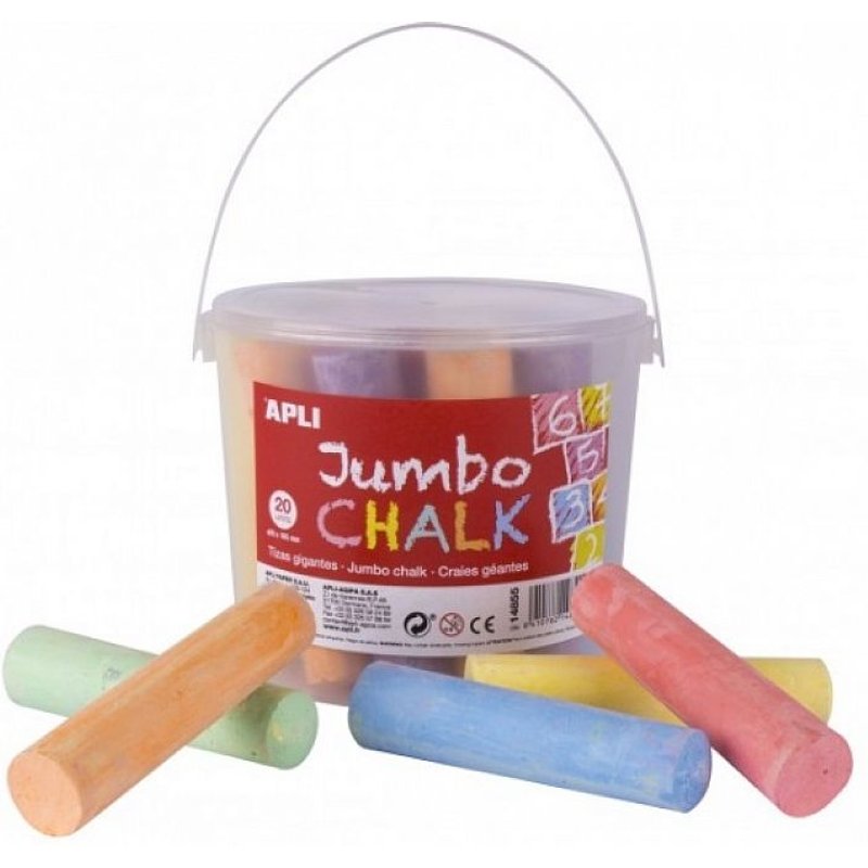 Pot 20 Craies Geantes Couleurs