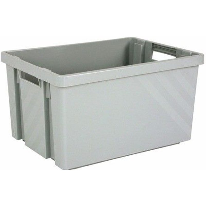 Bac emboitable en polypropylène gris - 30 litres NOVAP