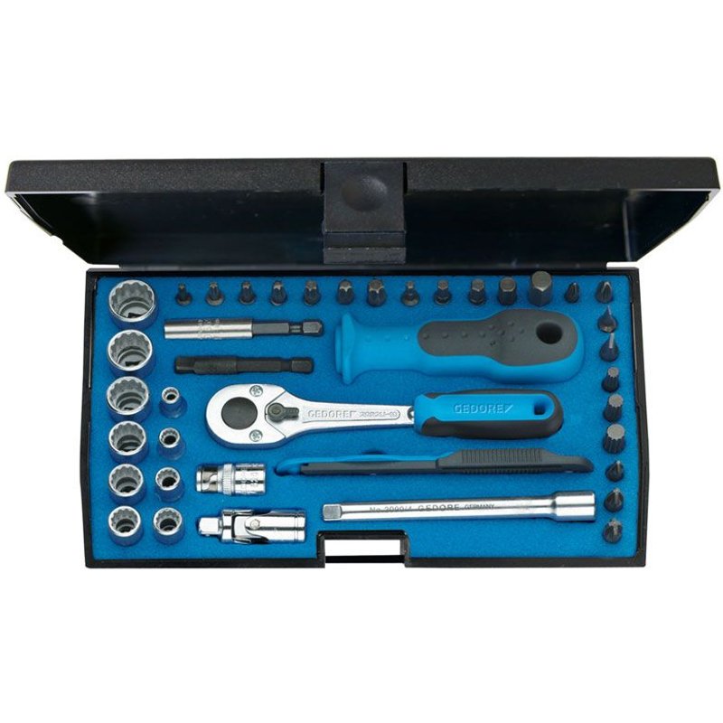 Gedore Steckschlüsselsatz metrisch 1/4 (6.3 mm) 40teilig 1815660