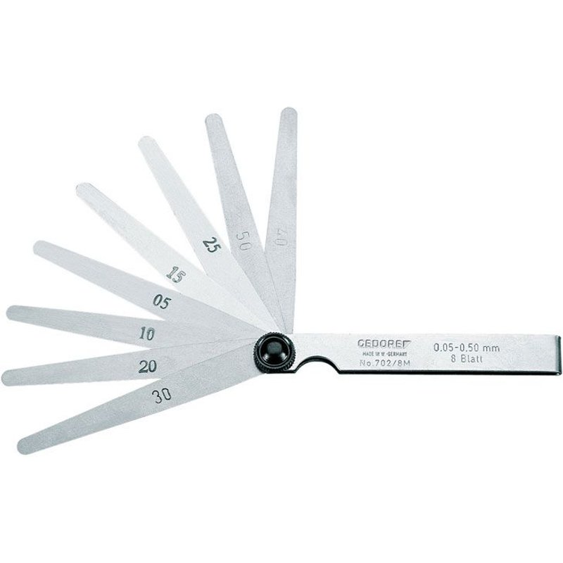 Gedore Jauges d'épaisseur 0,05-0,50 mm - 702 8 M