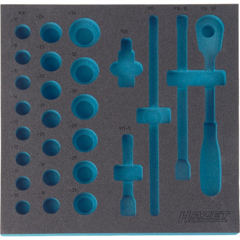 Hazet Garniture en mousse souple bimatière - 163-102L