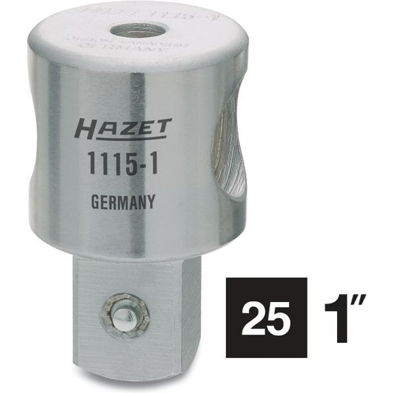 Hazet Pièce coulissante - Carré massif 25 mm (1 pouce) - Longueur totale: 80 mm - 1115-1