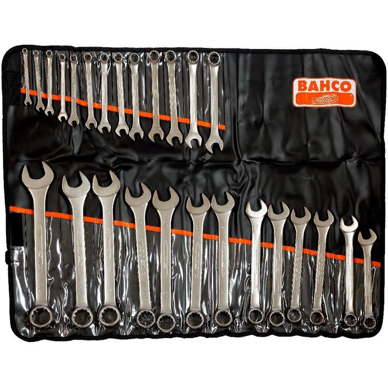 Bahco Jeu de clés mixtes plates 26 pcs dans un étui plastique, 6-32mm - 111m/26t