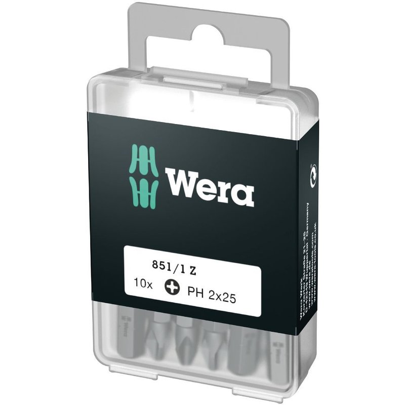 Wera 851/1 Embouts Z DIY, PH 1 x 25 mm (10 Bits pro Box) - 05072400001