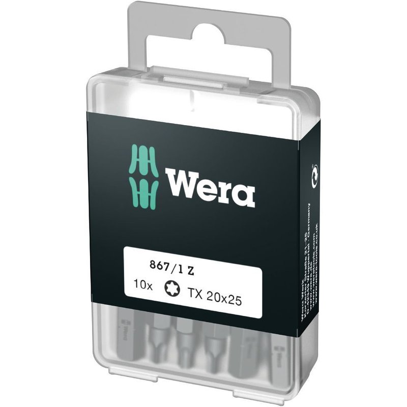 Wera 867/1 Embouts TORX® Z DIY, TX 30 x 25 mm (10 Bits pro Box) - 05072411001
