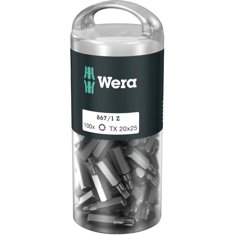 Wera 867/1 Z TORX® DIY 100, TX 10 x 25 mm (100 Bits pro Box) - 05072446001