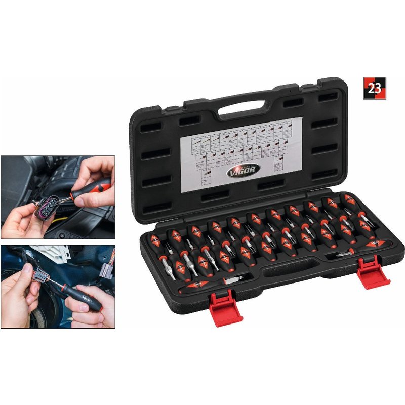 Vigor Jeu d'outils pour déblocage par câble - V4451