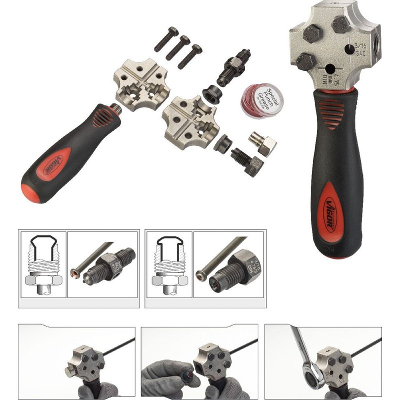 Vigor Outil à collets pour diamètre 4,75 mm - V4697