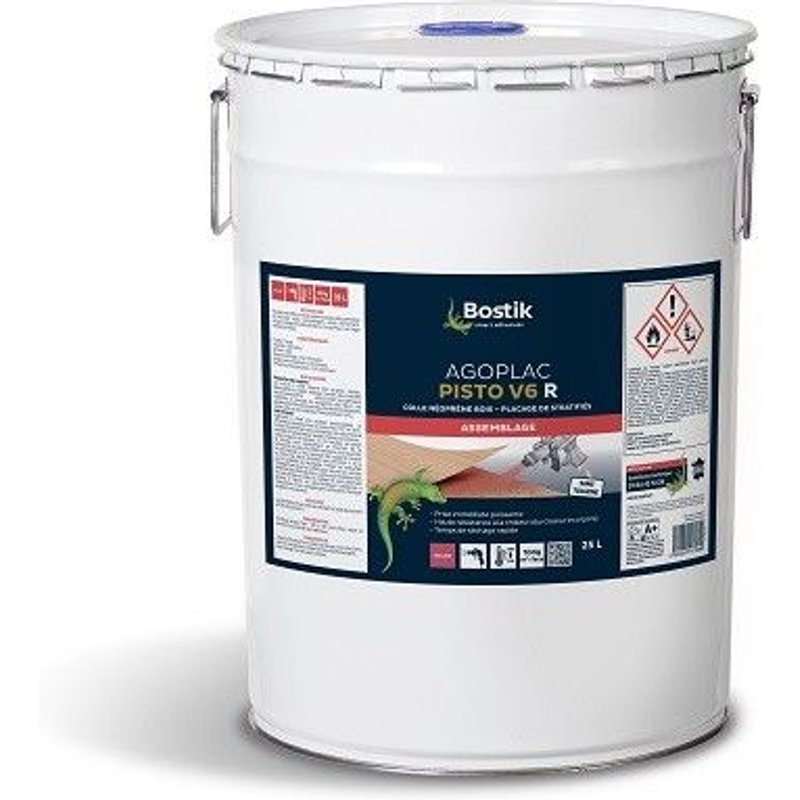 Colle BOSTIK néoprène pistolable - Agoplac Pisto V6 - Neutre Fût de 25L - 30604475