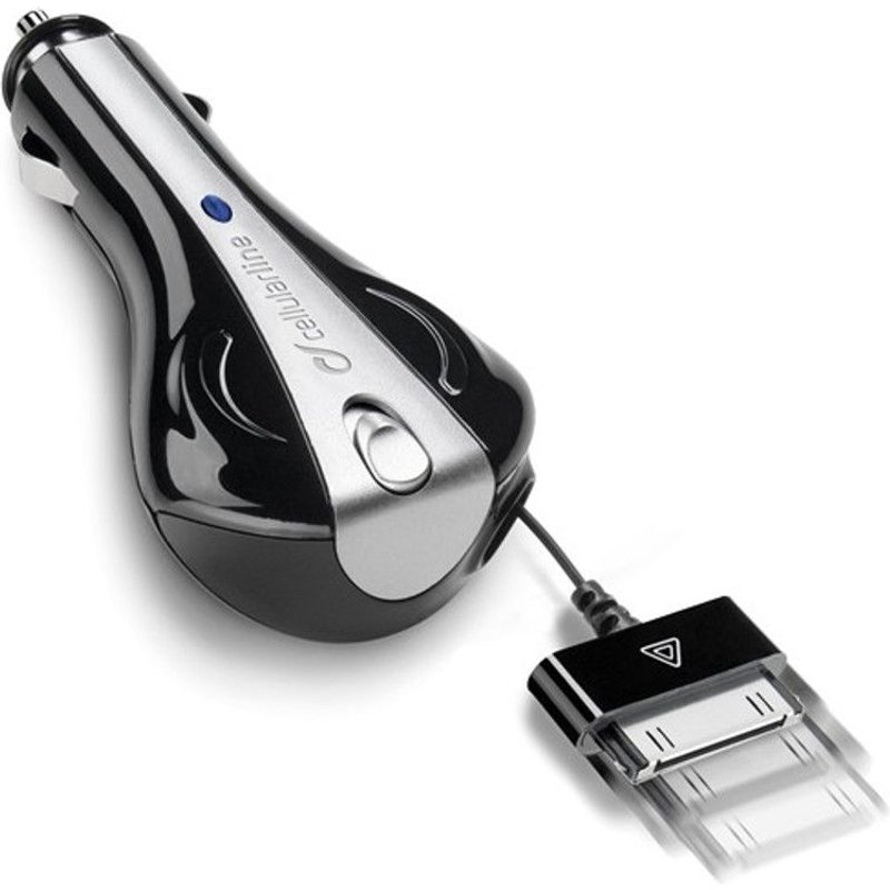 Chargeur Allume Cigare Cellular Line Avec Cable Enroulable Pour Iphone 4 / 4s