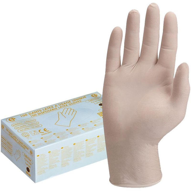 Boîte de 100 gants intérieur poudré