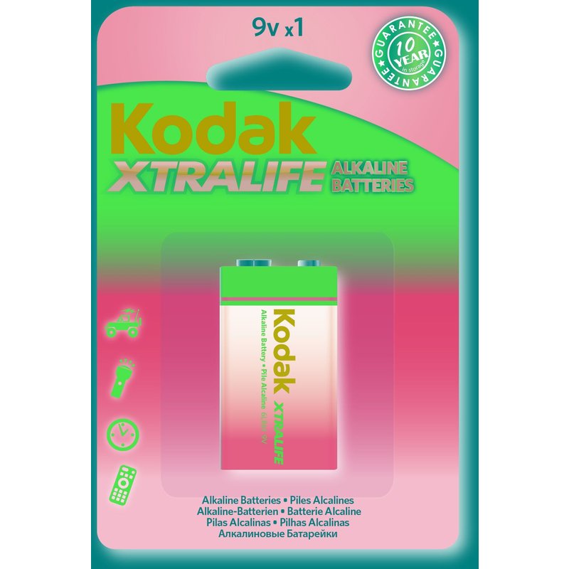 Pile Alcaline KODAK XTRALIFE 6LR61/9V