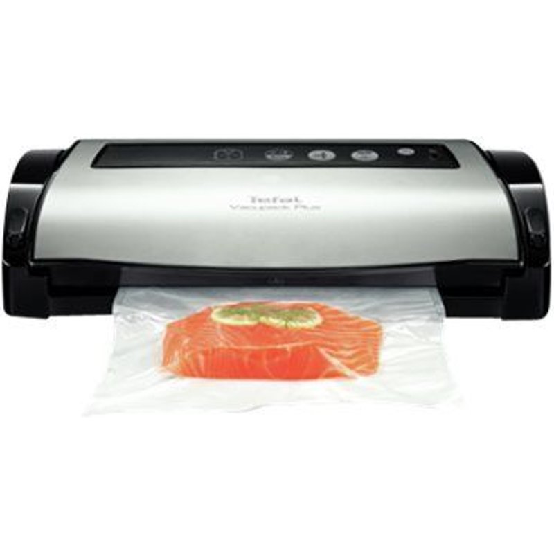 Tefal Vacupack Plus VT256070 - Emballeuse sous vide - 130 Watt - noir/inox
