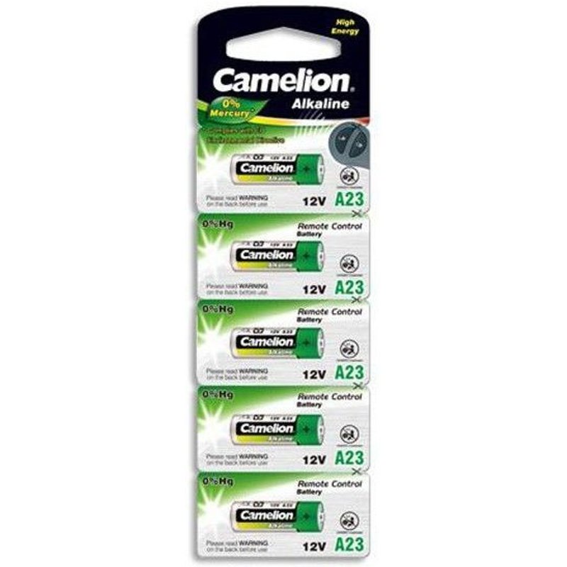 Pack de 5 piles Camelion Alcaline 12V A23
