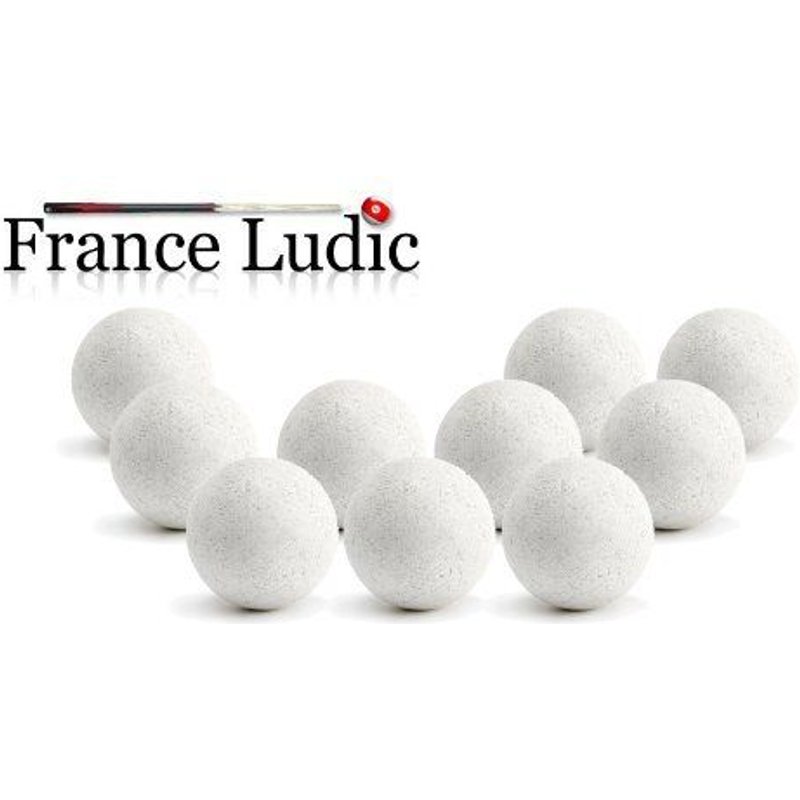 11 Balles Baby Foot Liège Blanches - Bonzini