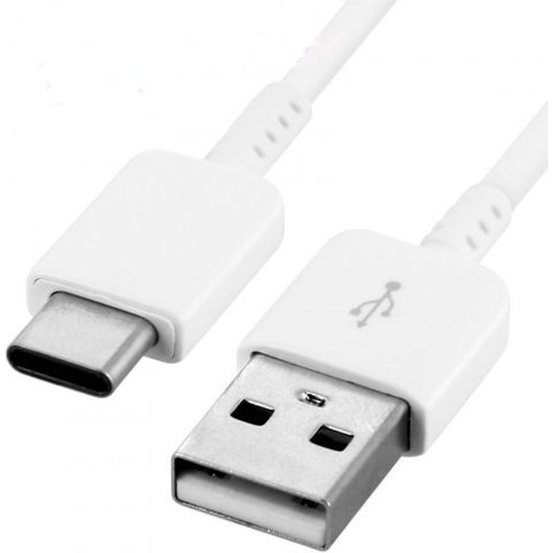 Cable USB- Type C Chargeur Blanc pour Samsung Galaxy A8 / S9 / S9Plus Blanc Couleur :