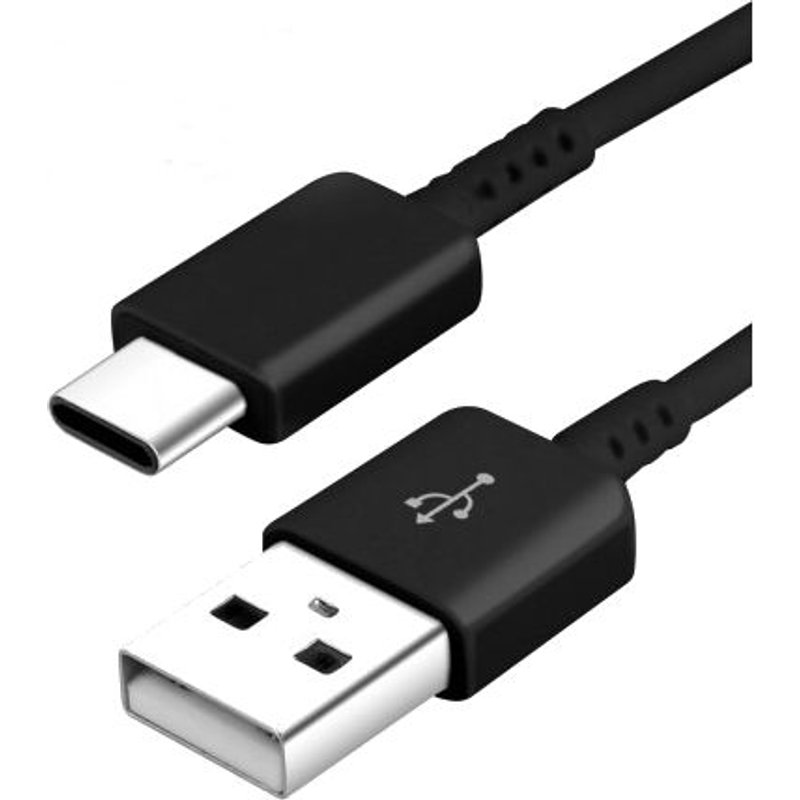 Cable USB Type C Chargeur Noir pour Samsung Galaxy A8 / S9 / S9 Plus