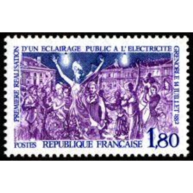 Première Réalisation D'un Éclairage Public À L'électricité