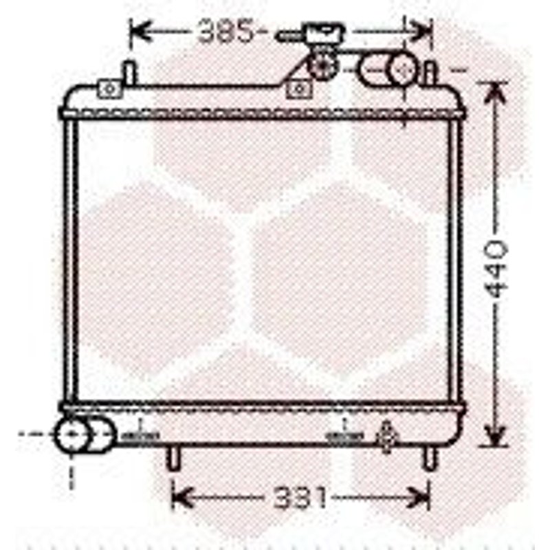 Radiateur Moteur Pour Hyundai Accent Version : 1.5 Crdi De 2002 À 2005