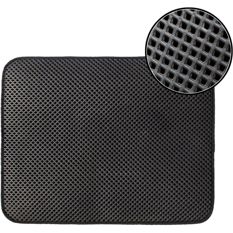 40*50cm Tapis De Litière Pour Chat Pad Pliable Pour Animaux De Compagnie Coussin De Repos De Chat - Noir S