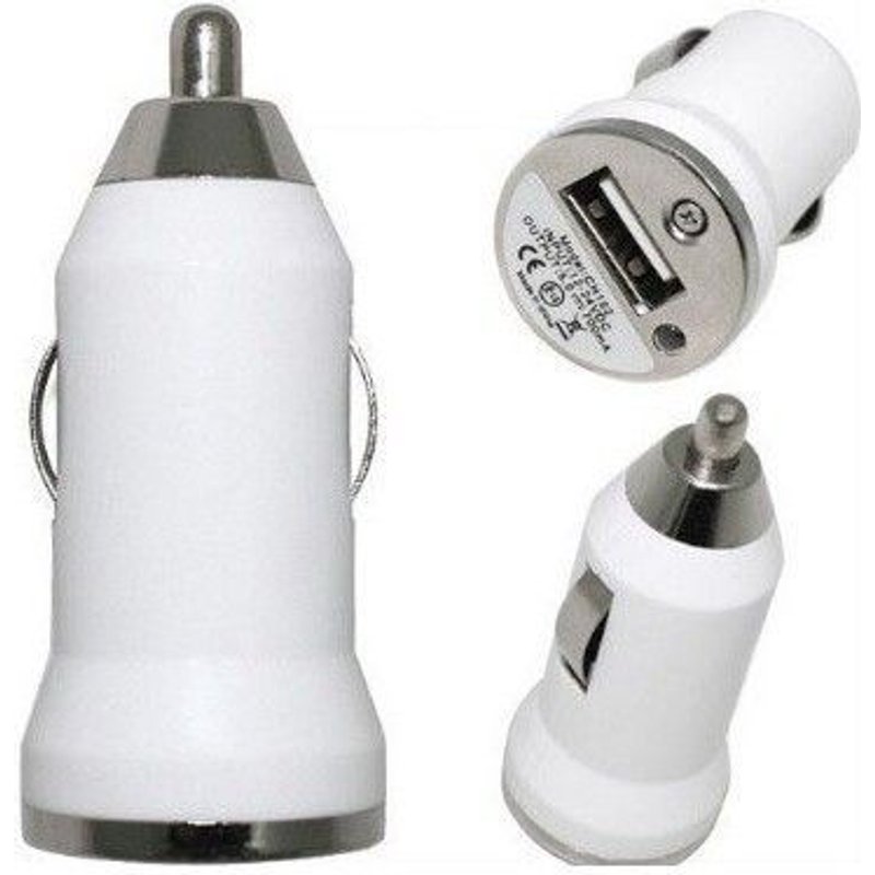 Mini Chargeur Auto Voiture Usb Blanc Ozzzo Pour Oneplus One 6