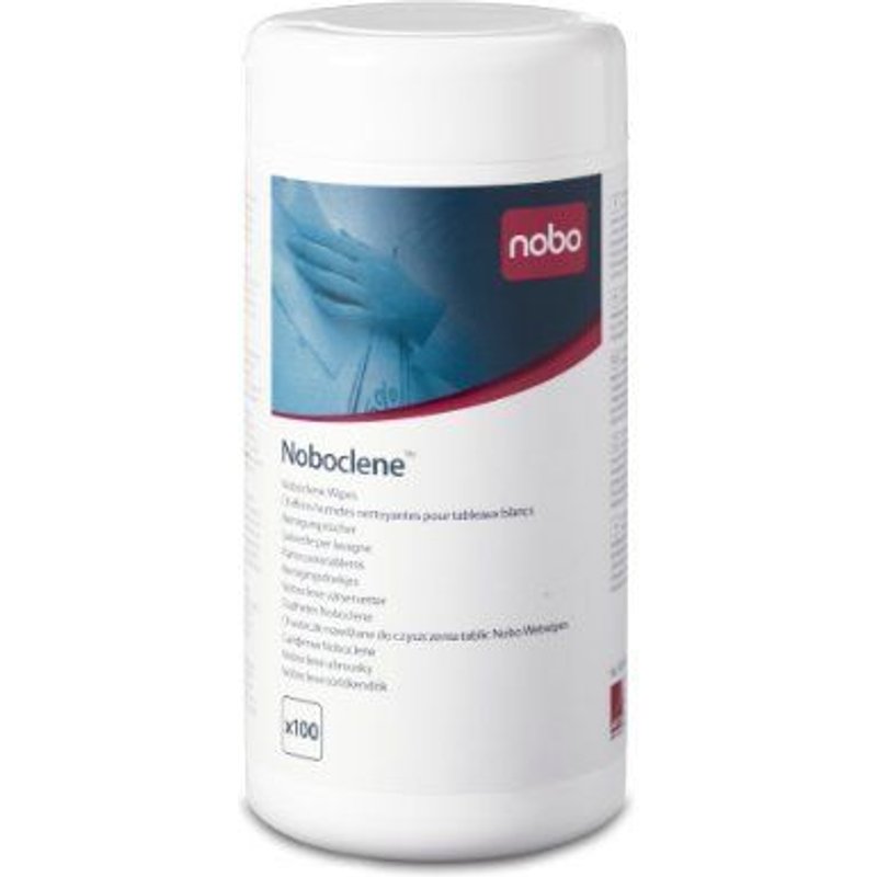 Nobo Noboclene lingettes nettoyantes pour tableaux blancs (100 lingettes)