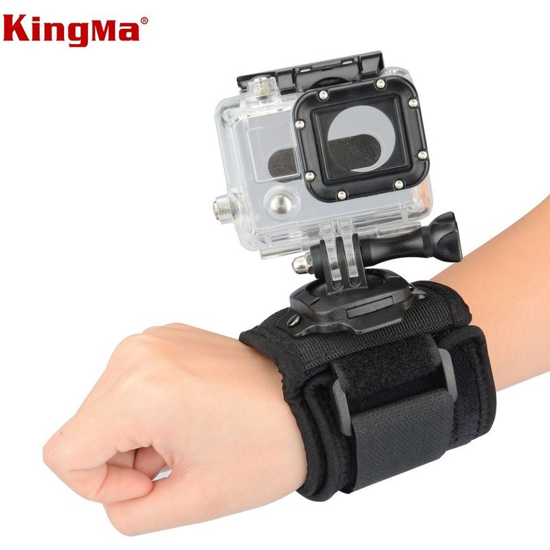 CNYO® KingMa Accessories For Gopro 360 Degrees Wrist Mount Band Strap And Screw For GO PRO Hero 4 3 2 1 SJ4000 SJ5000 Action Camera