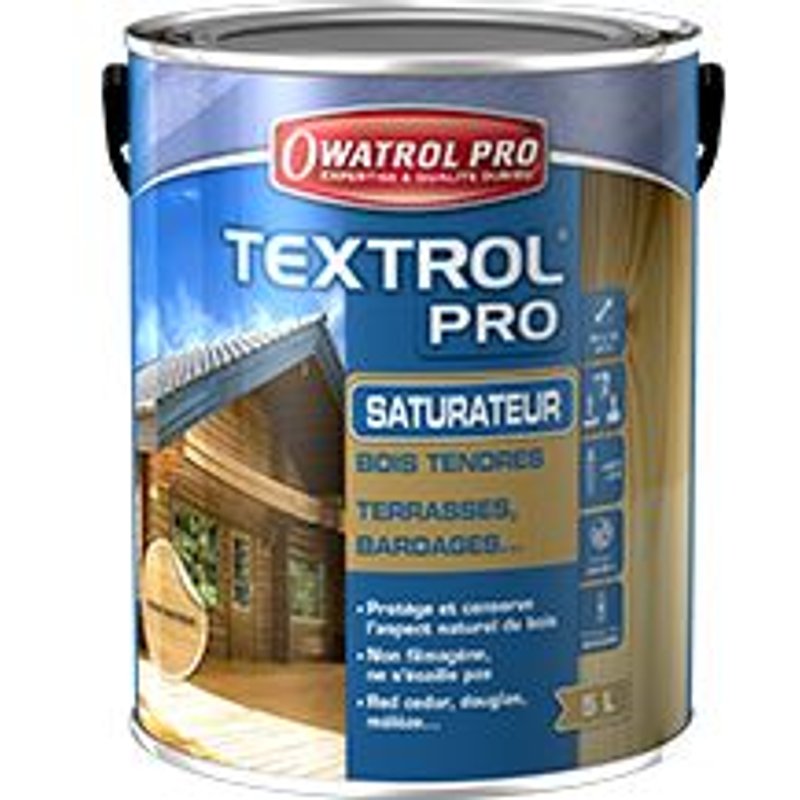 Saturateur bois Textrol Pro OWATROL - bidon 5L - incolore - 1131