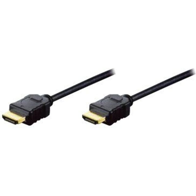 ASSMANN - Câble HDMI avec Ethernet - HDMI mâle pour HDMI mâle - 2 m - triple blindage - noir