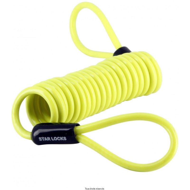 Cordon de rappel Kyoto pour bloque disque Ã4mm x 1m50 jaune