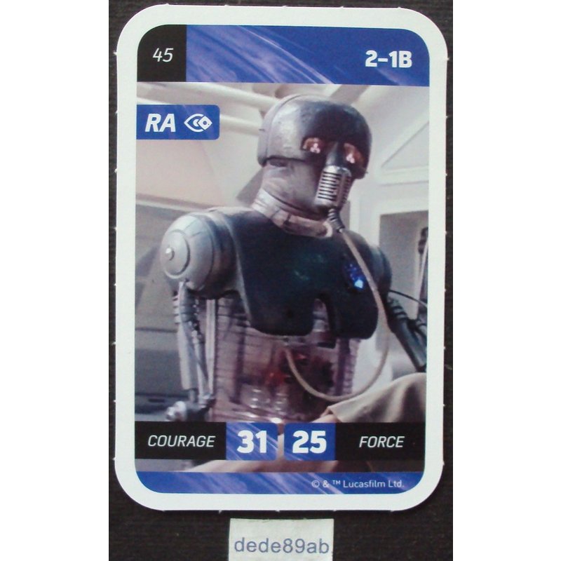 Carte Star Wars Leclerc 2018.N°45 : 2-1 B