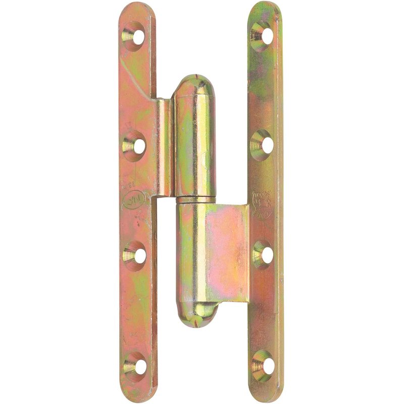 Paumelle menuiserie bois à bague coudée La loutre Sedan® Jardinier Massard - Gauche - Hauteur 110 mm - Largeur 60 mm