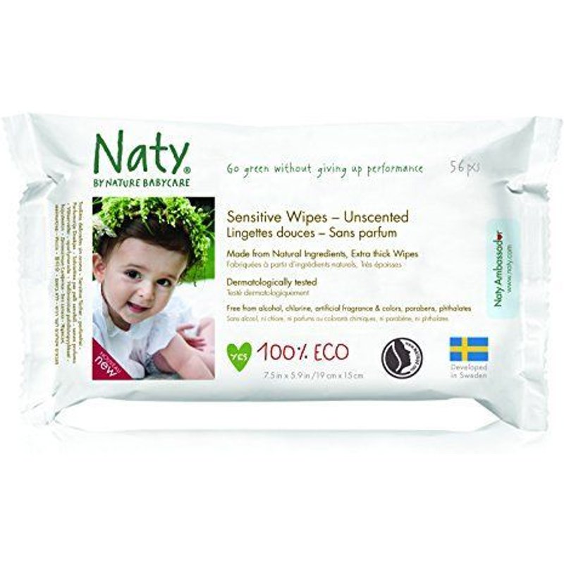Naty 12 Packs De 56 Lingettes Douces Ecologiques Sans Parfum