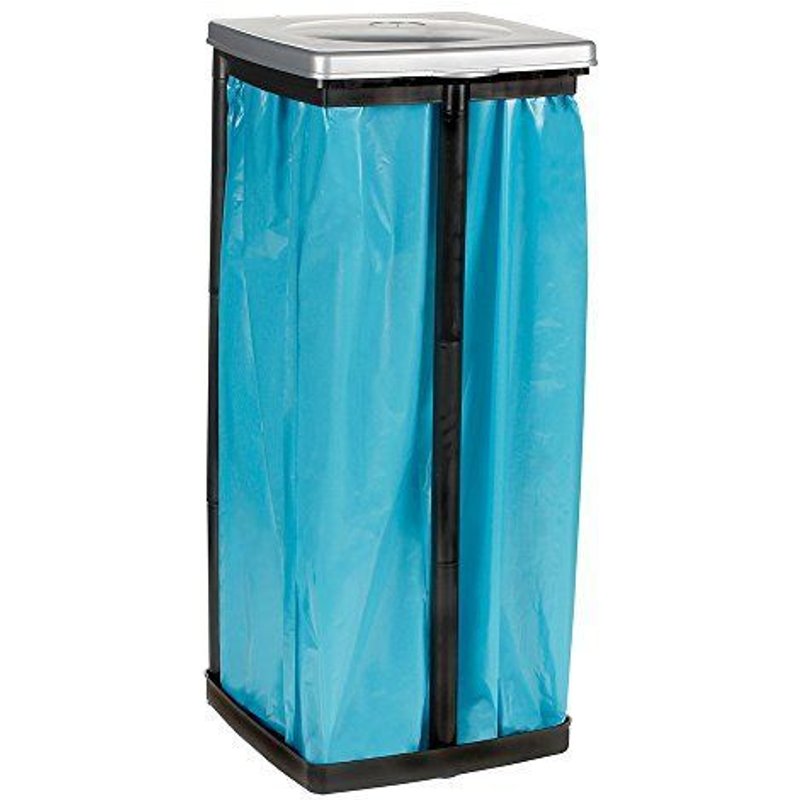 Okt 2053721 Support Pour Sac Poubelle Plastique Argent/Noir