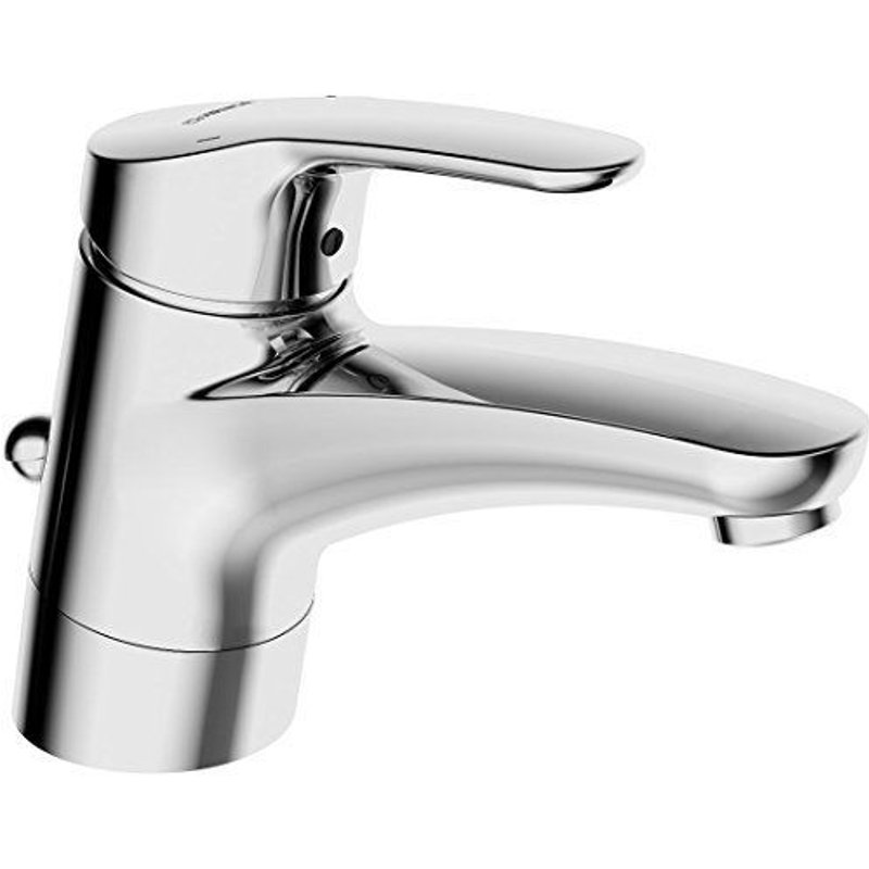 Hansa 1192183 7833810 Mix Mitigeur de lavabo à levier simple avec écoulement orientable avec garniture d'écoulement Chromé